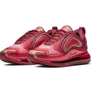 Nike Air Max 720 'Iron Man' GS AQ3195-600 Crimson Gold Sneakers Multi Size